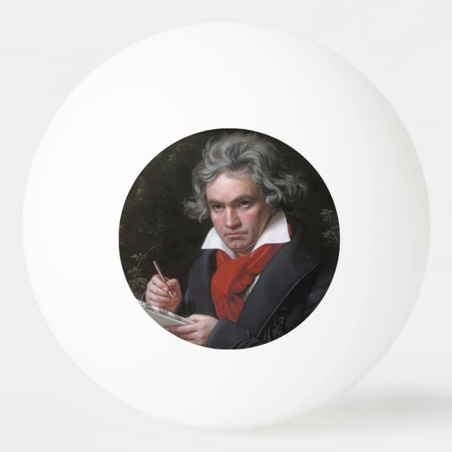 Missa Solemnis: Ludwig Beethoven Classical Music Ping Pong Ball (Front)