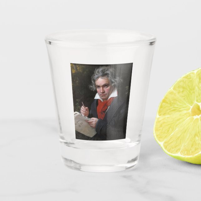 Missa Solemnis: Ludwig Beethoven Classical Music Shot Glass (Front)