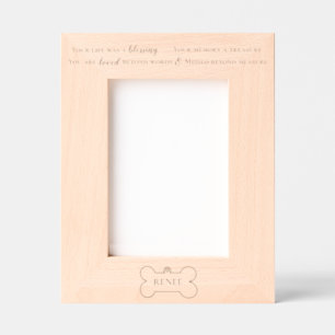 Missed Beyond Measure Pet Memorial Keepsake Etched Frames