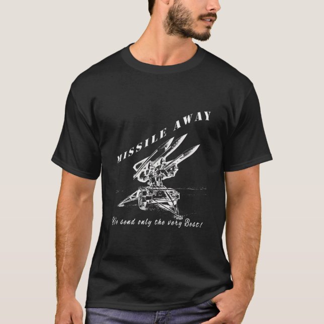 Missile Away Flight Brigade Rocket System Hawk Pat T-Shirt (Front)