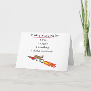 Missile-Doe - Funny Holiday Greeting Cards