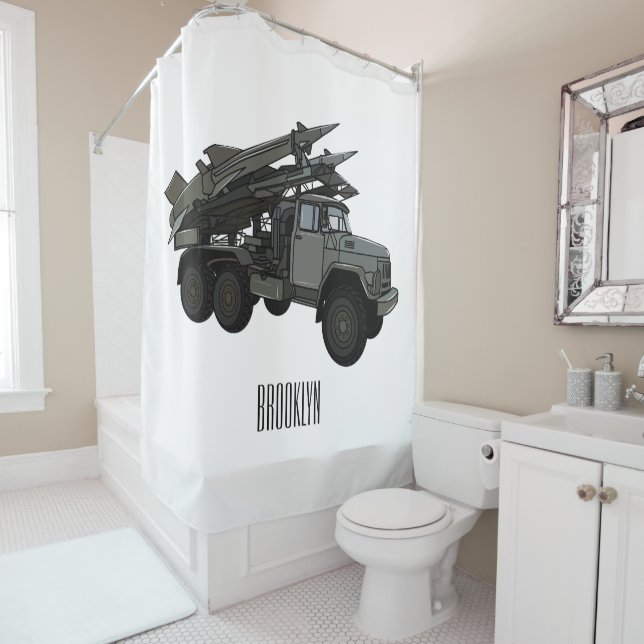 Missile vehicle cartoon illustration (In Situ)