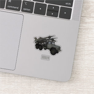 Missile vehicle cartoon illustration