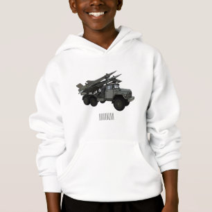 Missile vehicle cartoon illustration