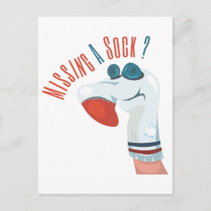Missing A Sock? Postcard