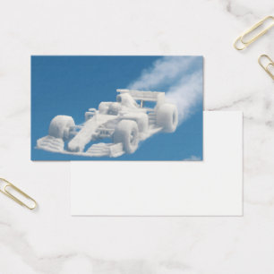Missing car cloud profile business card