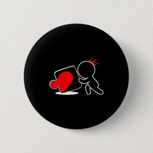 Missing Ece Heart Puzzle Couple Matching Valentine 2 Inch Round Button