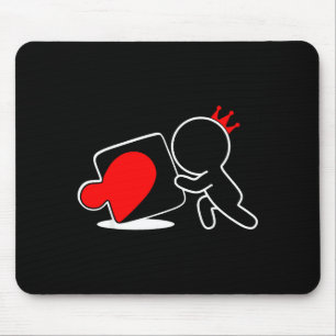 Missing Ece Heart Puzzle Couple Matching Valentine Mouse Pad