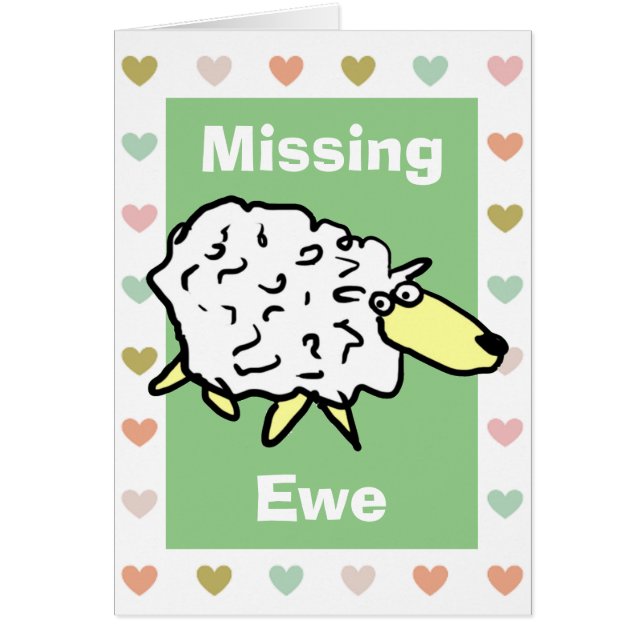 Missing Ewe Pun (Front)