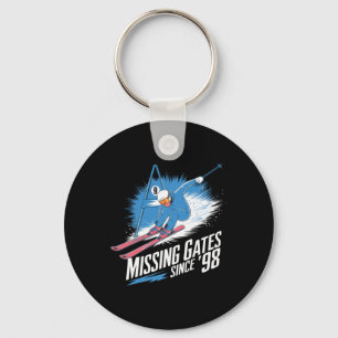 Missing Gates Since 98 Alpine Skiing  Keychain