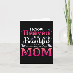 Missing Mom In Heaven Angel Memorial Day Mother Card