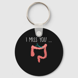 Missing My Colon Funny Ostomy Ostomate Surgery Hum Keychain