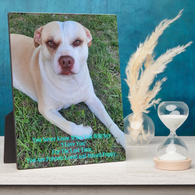 Missing My Puppy Plaque (Side)