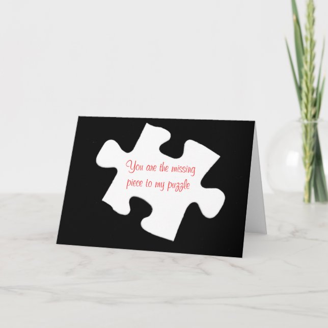 Missing Piece Jigsaw Puzzle Card (Front)