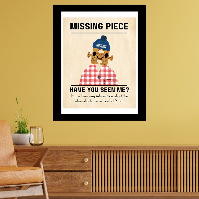 Missing piece Jigsaw Puzzle fun and games Poster (Creator Uploaded)
