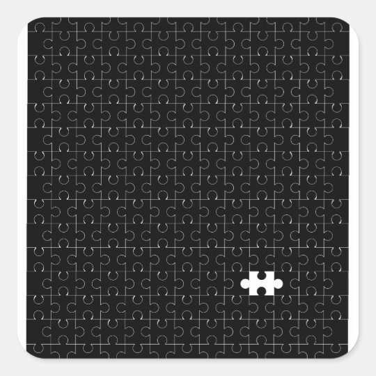 Missing Piece Square Sticker