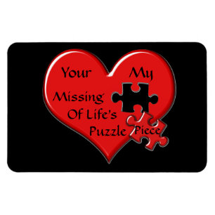 Missing Puzzle Piece Magnet