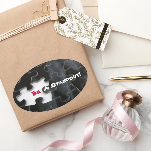 Missing Puzzle Piece Oval Sticker (Gifting)