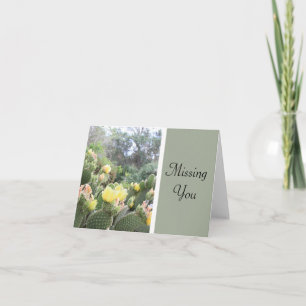 Missing You Cactus Note Card