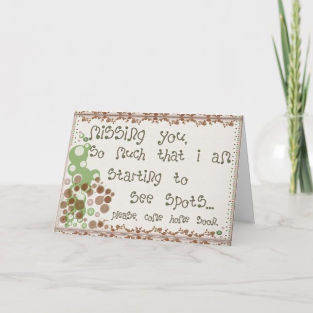 Missing You Card (Front)