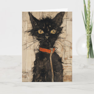 Missing You Cat Greeting Card
