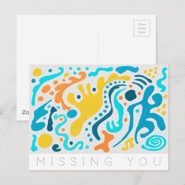 Missing You Diffusion Postcard (Front/Back)
