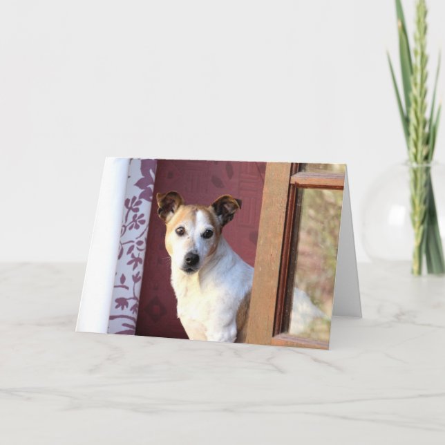 Missing You Dog Card (Front)