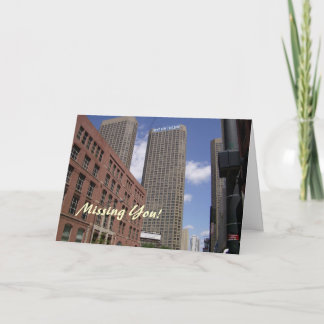Missing You Downtown Chicago Card