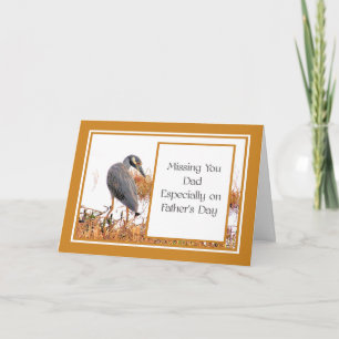 Missing You Father's Day Card