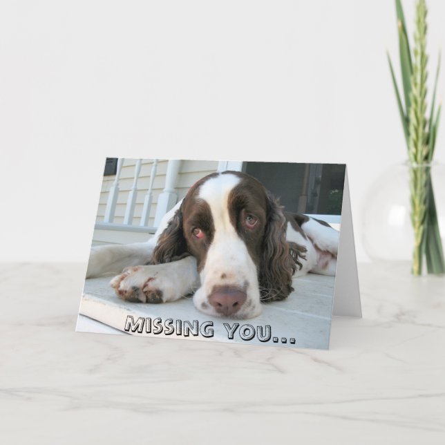 Missing you - greeting card (Front)