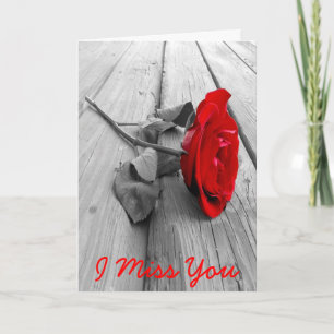 Missing you holiday card