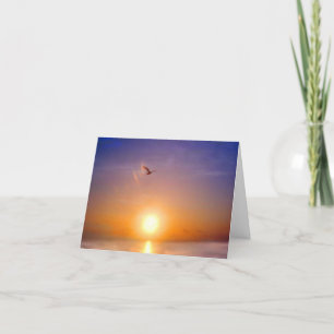Missing You Ocean Sunset Card