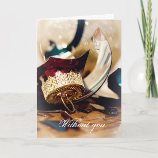 Missing You On Christmas Holiday Card