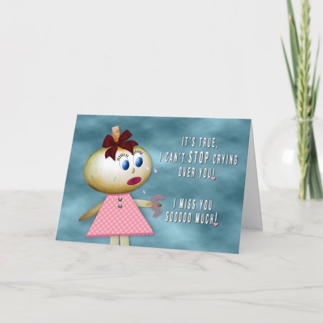 MISSING YOU! ONION CYING- Potato Family Collection Card (Front)