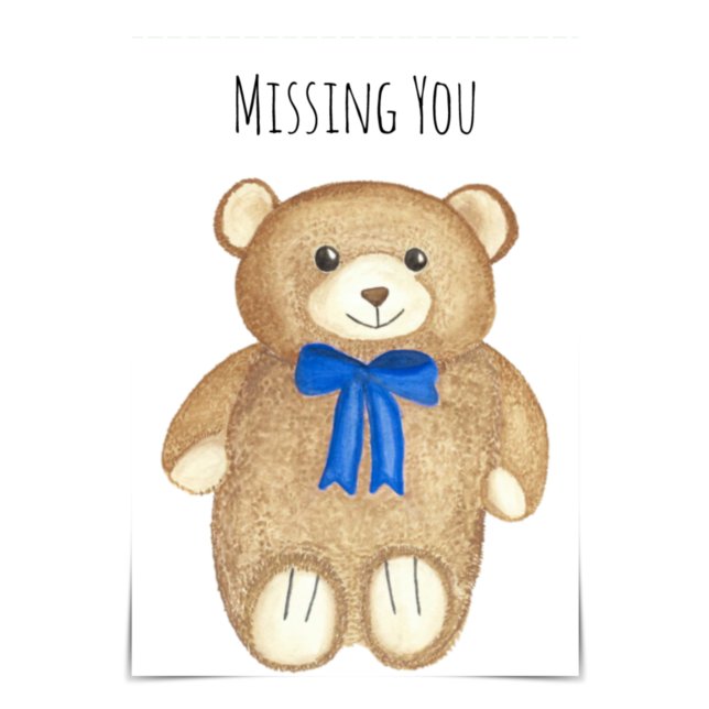 "Missing You" Opa Bear Hug Card (Creator Uploaded)