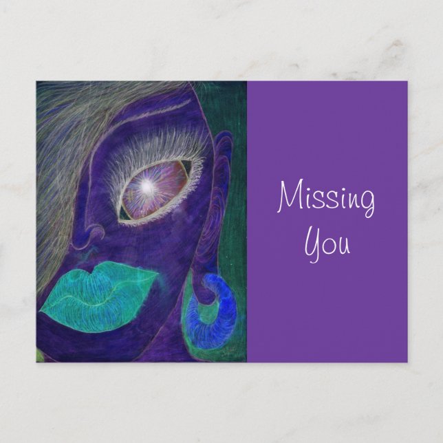 "Missing You" Postcard (Front)