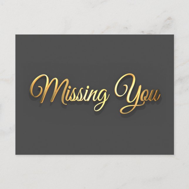 Missing you postcard (Front)