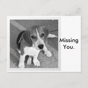 Missing you postcard