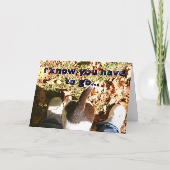 Missing your but(t)! card (Front)