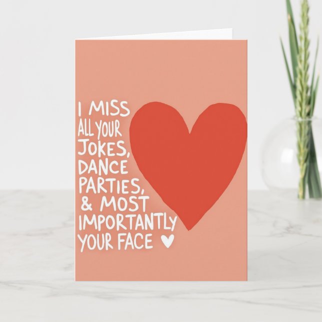 Missing Your Face Card (Front)