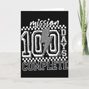 Mission 100 Days Complete Classroom Countdown Card