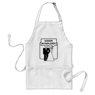 "Mission Accomplished" Marriage Standard Apron