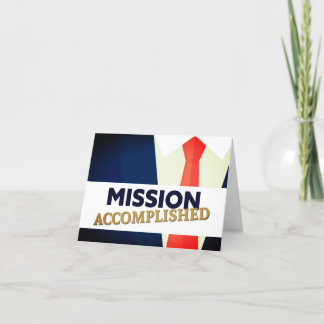 Mission Accomplished Thank You Card