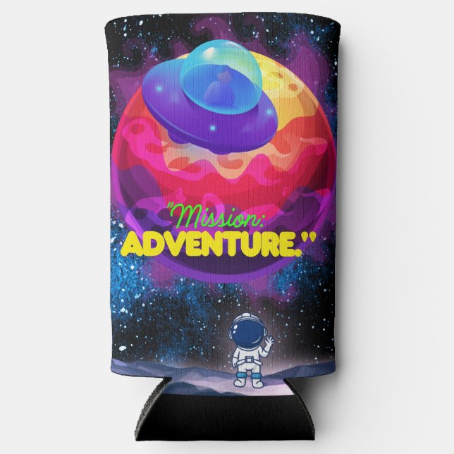 MISSION AND ADVENTURE SELTZER CAN COOLER (Front)