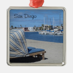 Mission Bay- San Diego Metal Ornament