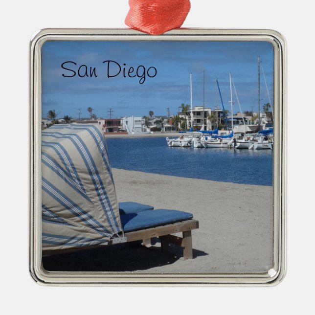 Mission Bay- San Diego Metal Ornament (Front)