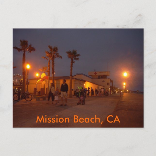 Mission Beach, CA Postcard (Front)