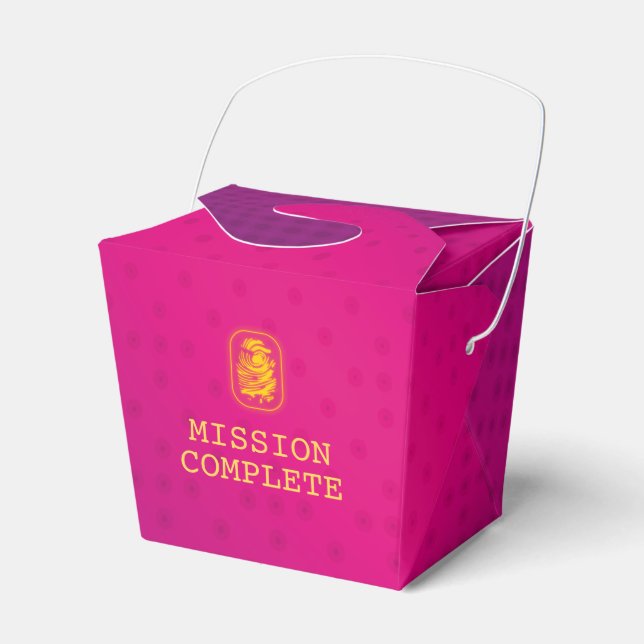 Mission Complete Spy Party Favor Box (Front Side)
