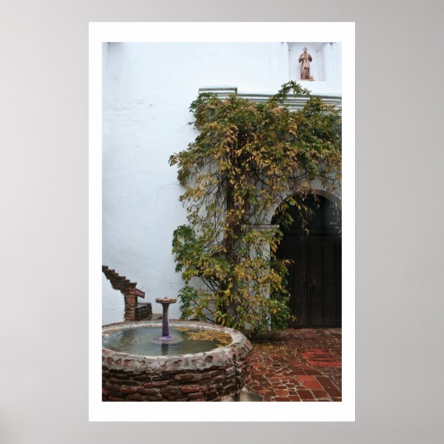 Mission Courtyard Poster (Front)