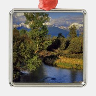 Mission Creek in the National Bison Range in Metal Ornament